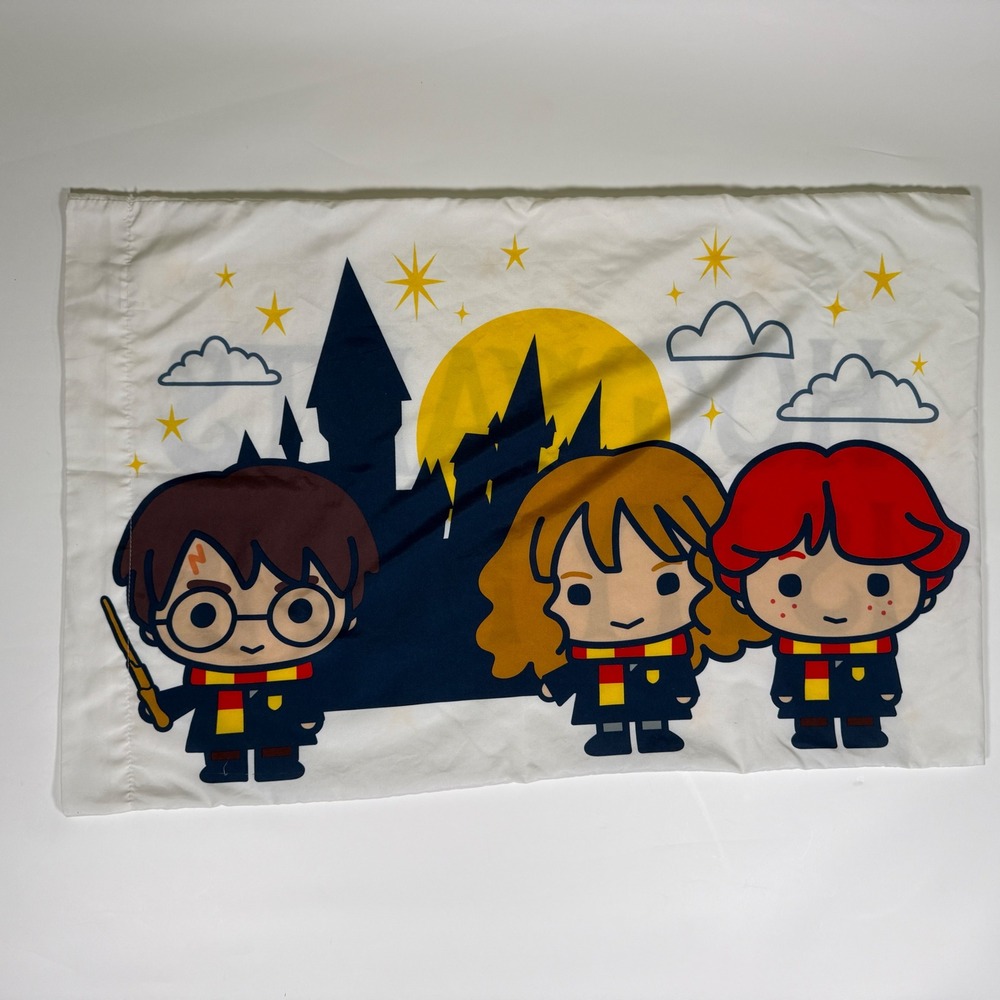 Jay Franco Harry Potter Pillowcase Kids Standard White Good Hogwarts Is My Home